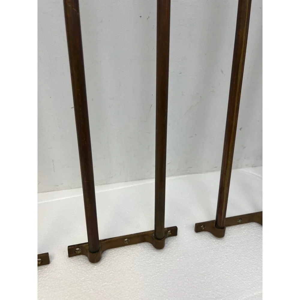 Vintage Yale Brass Wall Towel Racks Pullman Train Set of 5 Industrial Holders